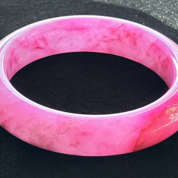 Original Onyx Natural Marble Handmade Pink Bracelet/Bangles -Jewelry for Women - Picture 7 of 10